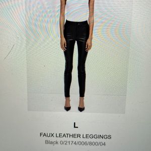 Zara faux leather legging never worn new with tags